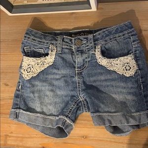 Girl jean shorts